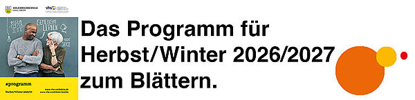 Das Programm für Frühjahr Herbst und Winter 2026und 2027 zum Blättern