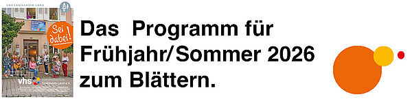 Programm Frühjahr und Sommer 2026 zum Blättern
