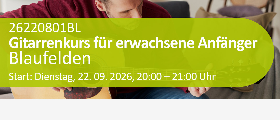 Gitarrenkurs für erwachsene Anfänger